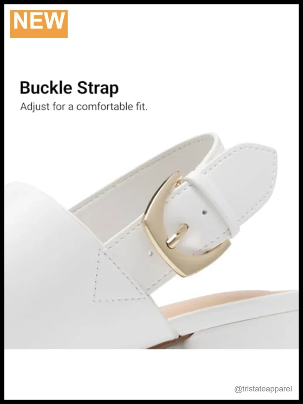 Women's Chunky Wedge Heel Sandals with Adjustable Buckle, Platform Block High
